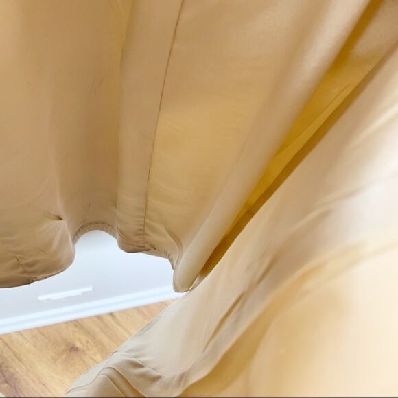 ABS Allen Schwartz‎ Metallic Gold Strapless Cocktail Dress like NEW - Picture 9 of 13